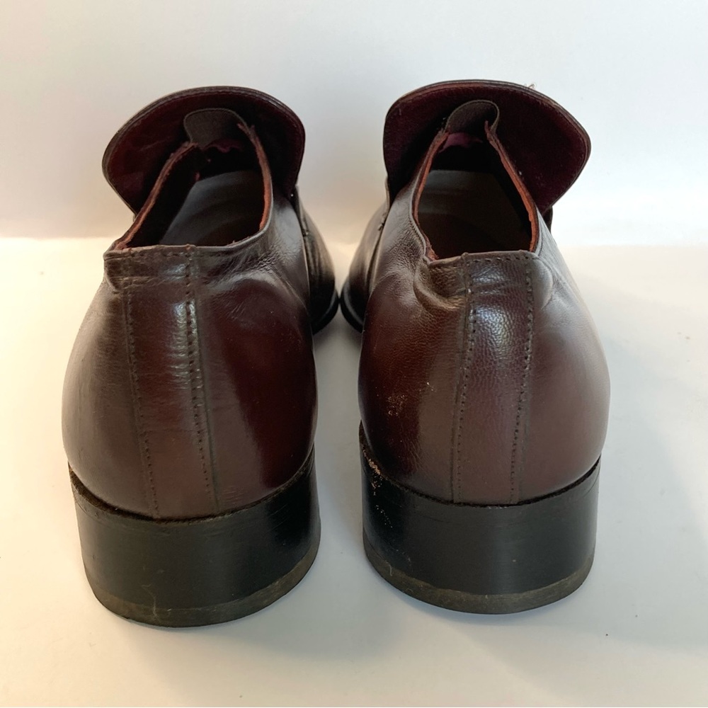 Vintage Nunn Bush Brown Leather Slip On Men's Loafers - Picture 5 of 8